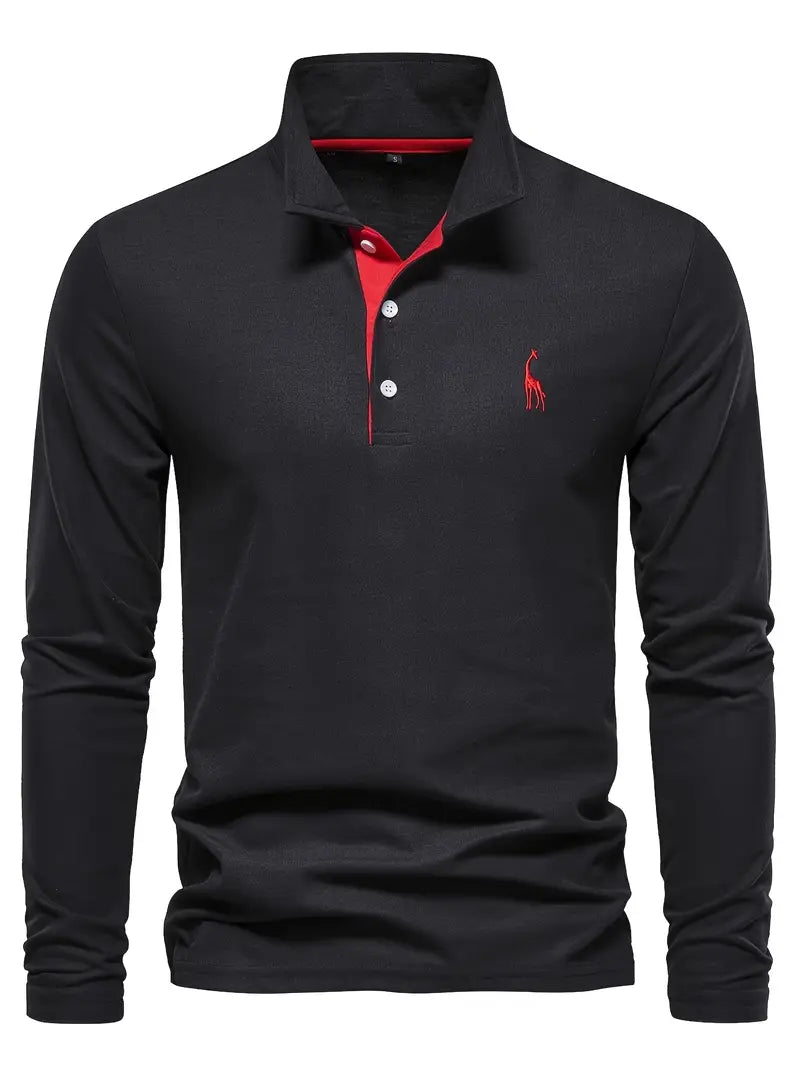 Hugo | Klassisk Langærmet Polo Skjorte