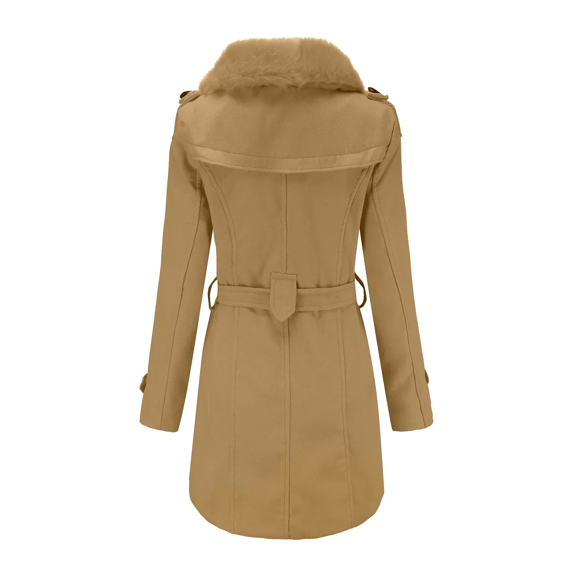 Marla | Fløjlsblød Varm Uld Vinterfrakke til Kvinder