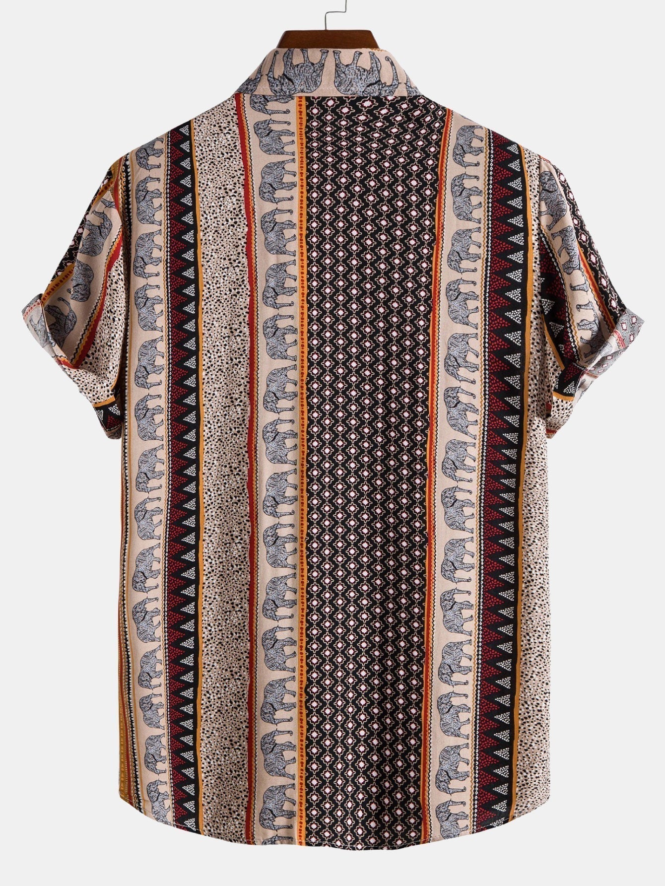 Hugo | Skjorte med geometrisk elefantprint