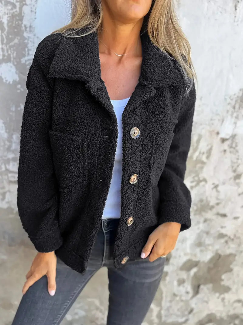 Ida | Lang Teddyjakke til en Casual Look