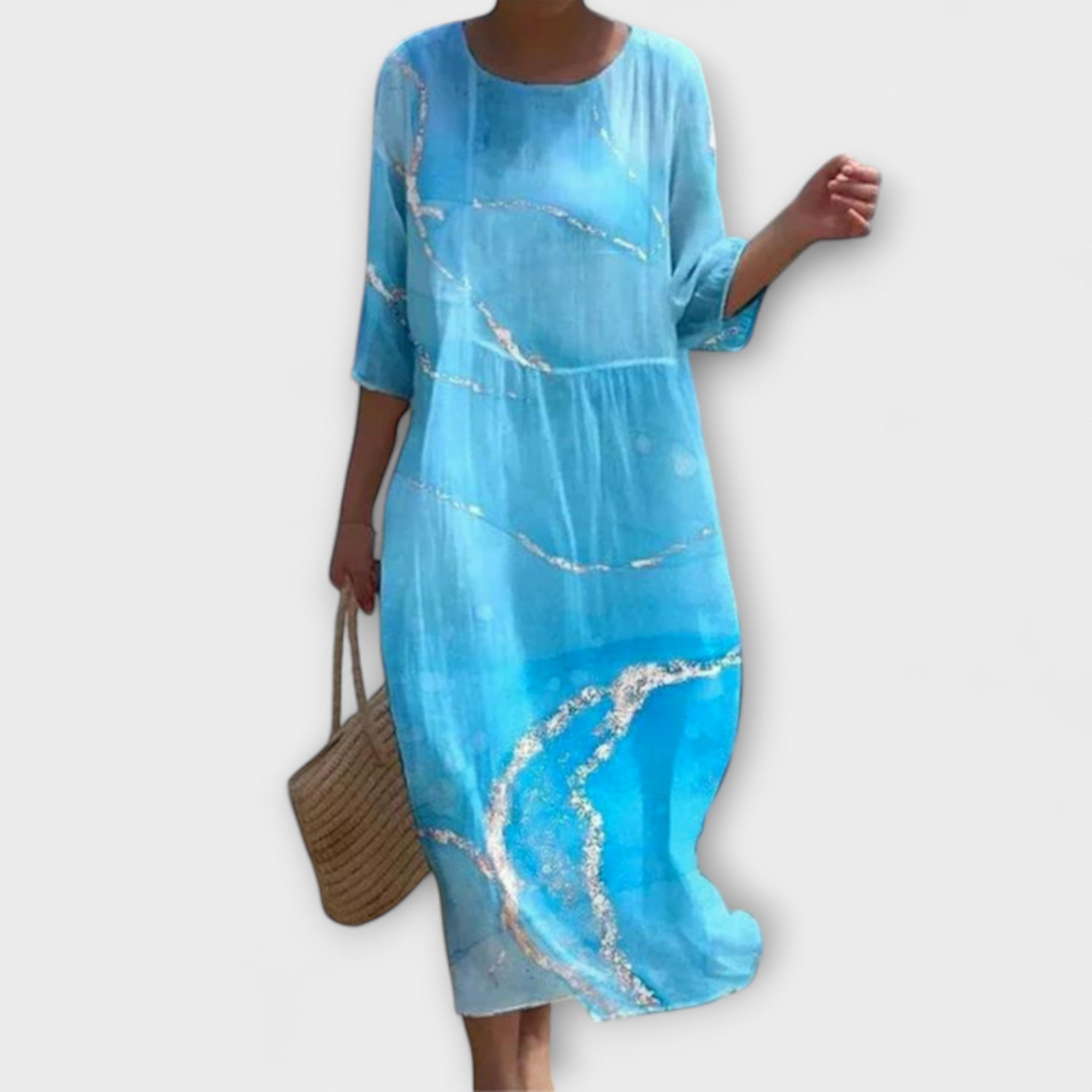 Sofie | Elegant Blomstret Sommerkjole