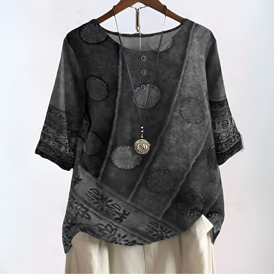 Elegant og Flydende Boho Bluse Design