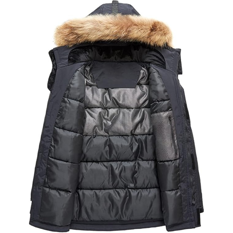 Lucas | Varm vinterjakke med hætte til mænd