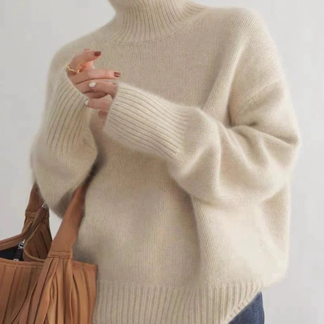 Greta | Vinterklar Cashmere Rullekrave Sweater