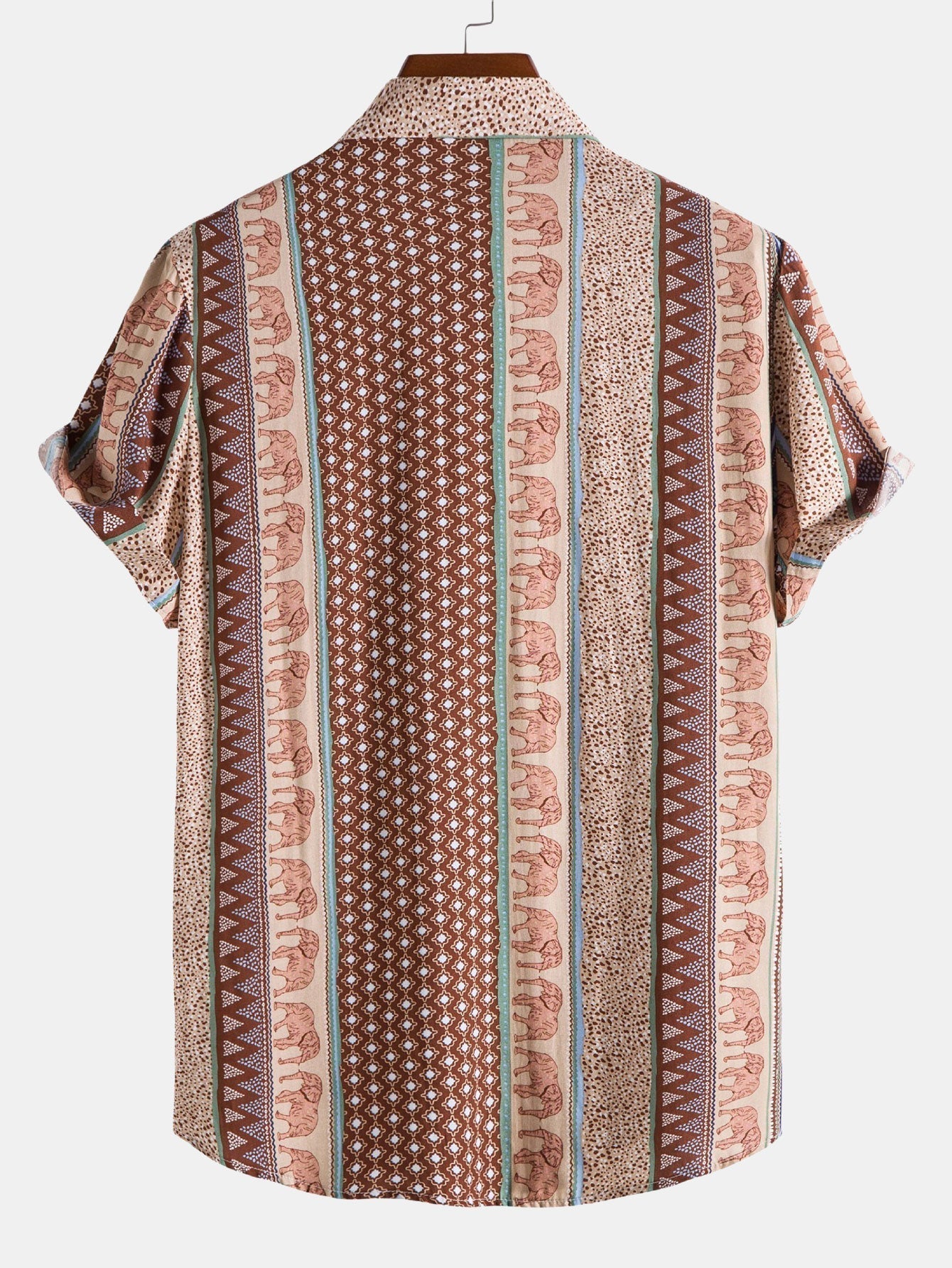 Hugo | Skjorte med geometrisk elefantprint