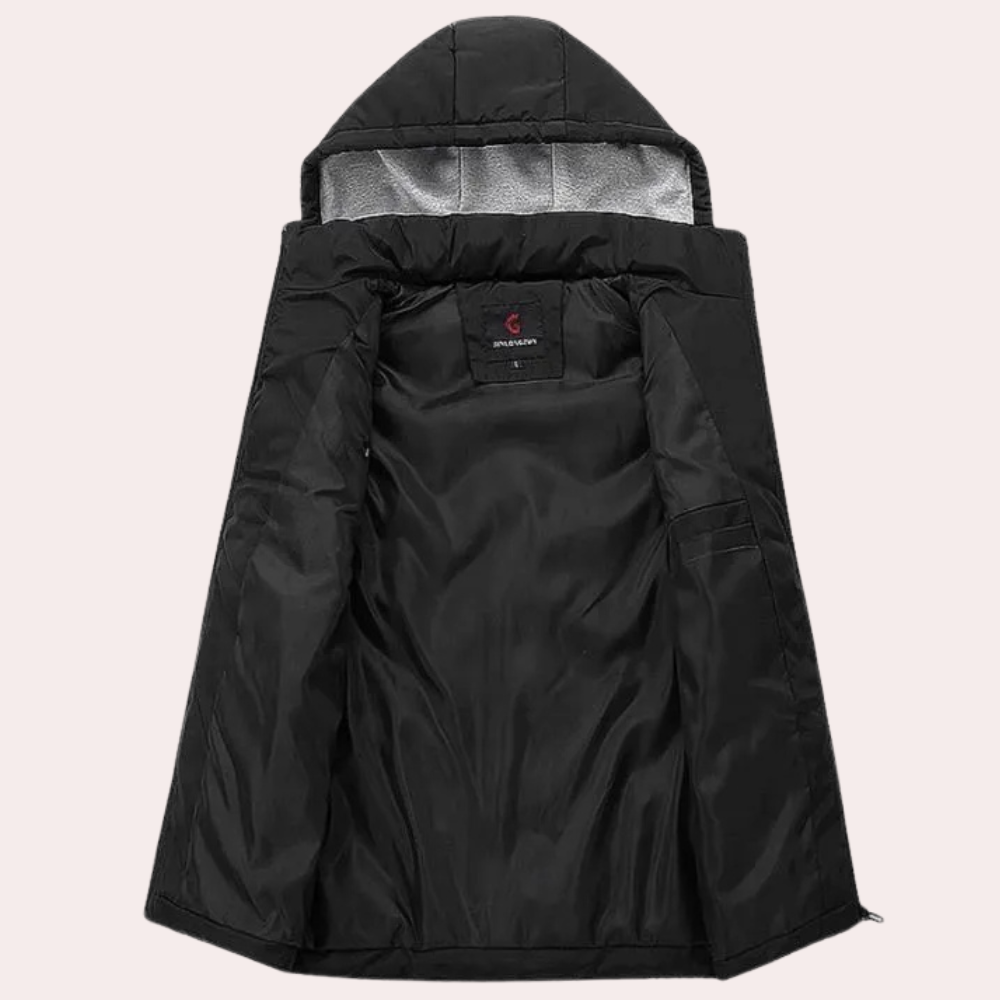 Henrik | Varm vest med hætte til mænd