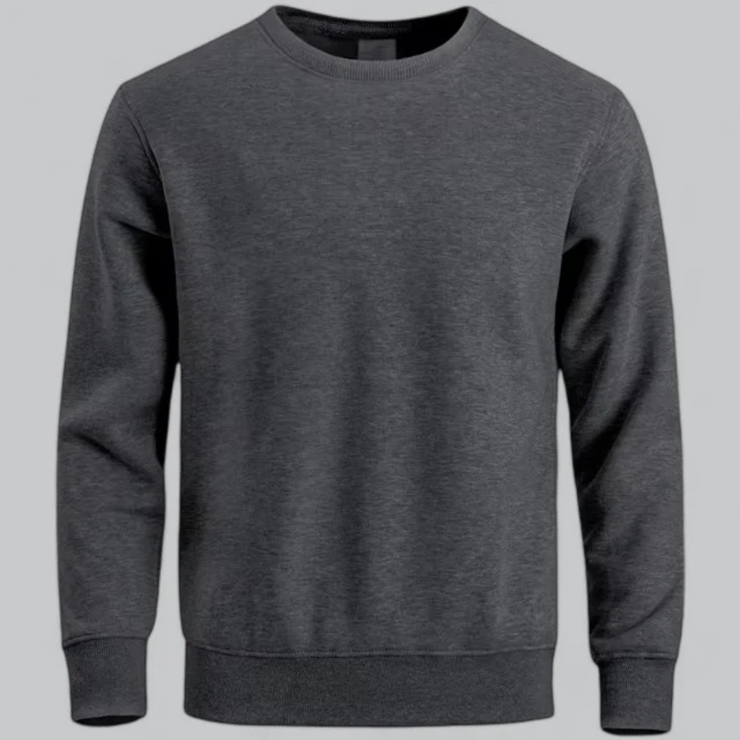 Daniel | Klassisk crewneck sweater langærmet til mænd