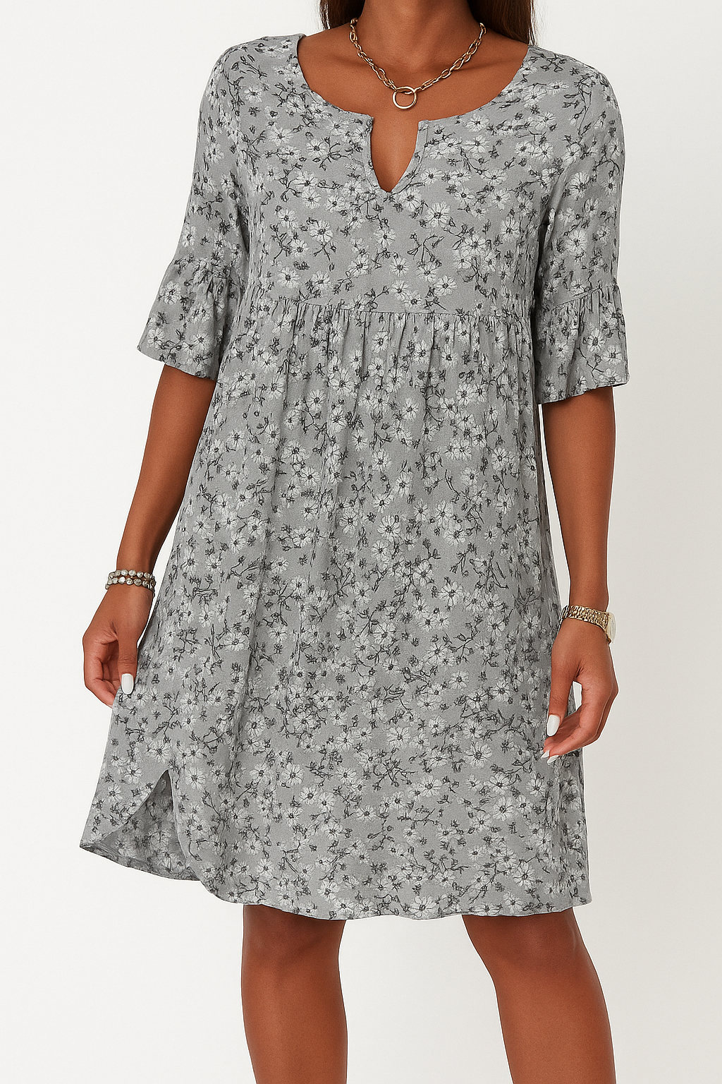 Aya | Sommerkjole med V-hals og Elegance