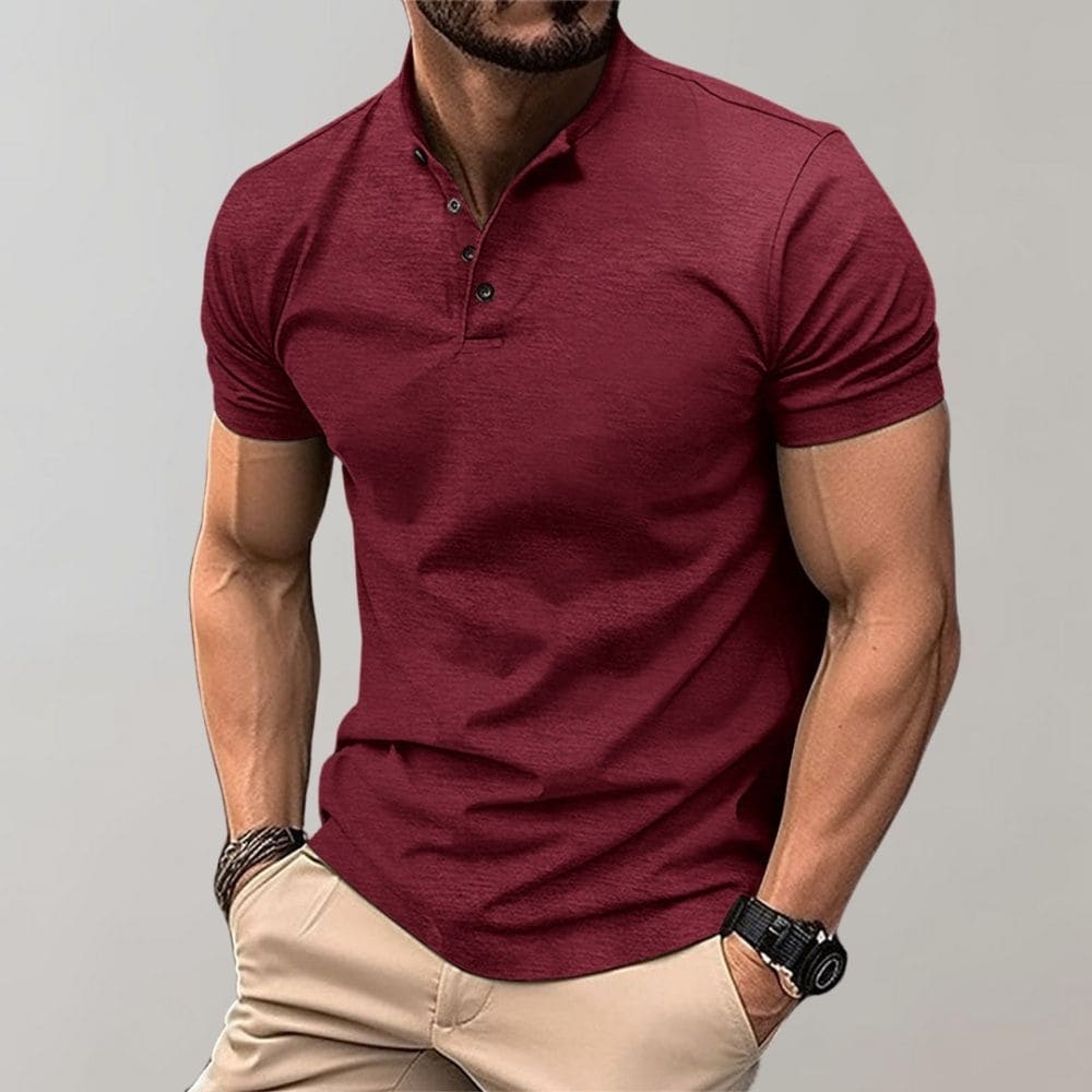 Elegant Herre Polo T-shirt i Casual Stil