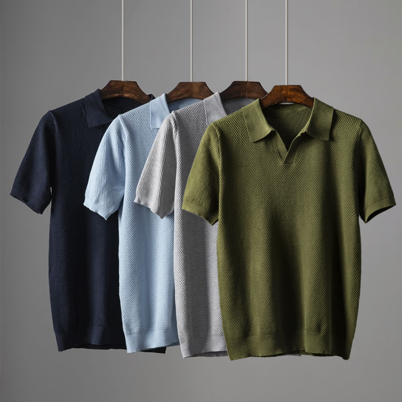 Noah | Elegant Poloshirt med Korte Ærmer