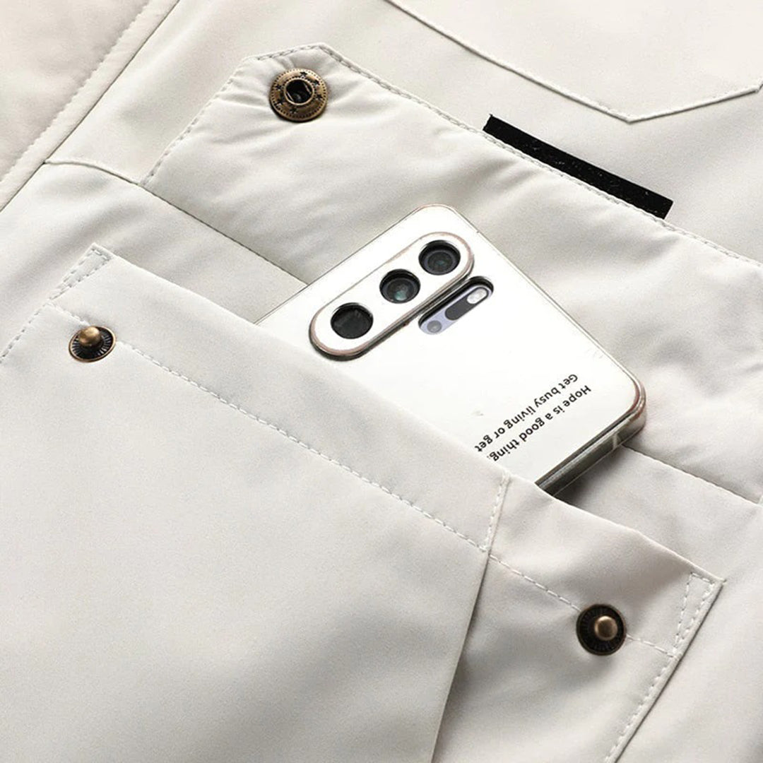 Simon | Regnjakke med hætte til mænd