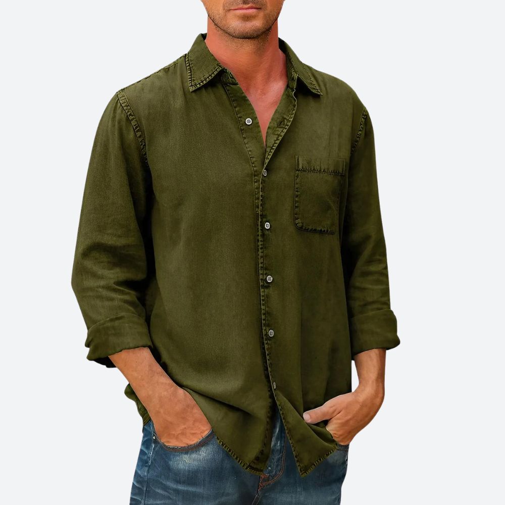 Denimskjorte med Klassisk Stil