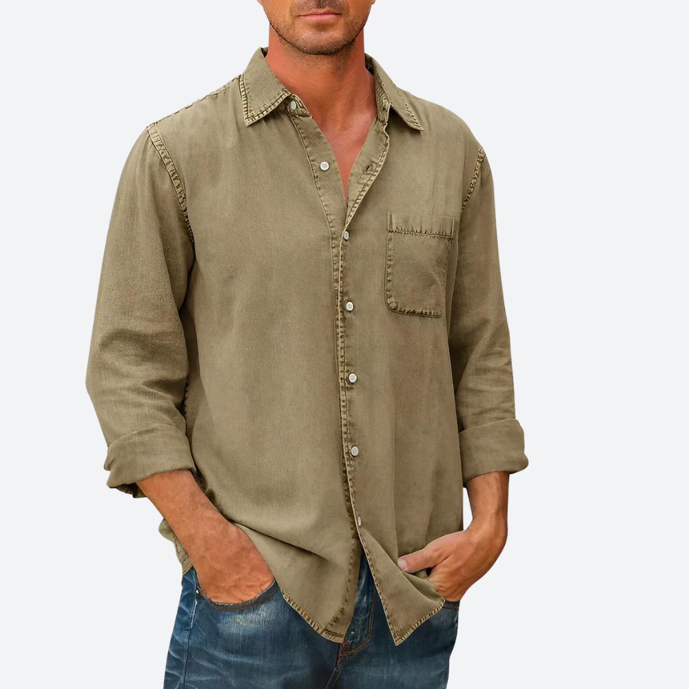 Denimskjorte med Klassisk Stil