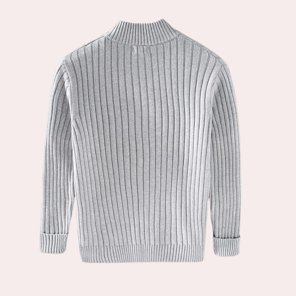 Jesper | Moderne cardigan med lynlås til mænd