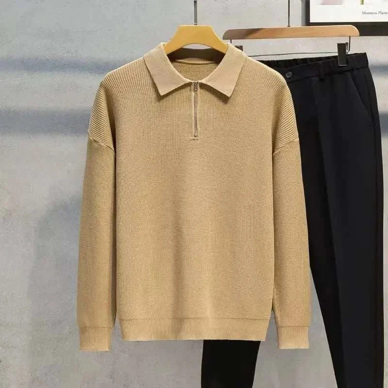Emil | Sweater med halv lynlås til mænd