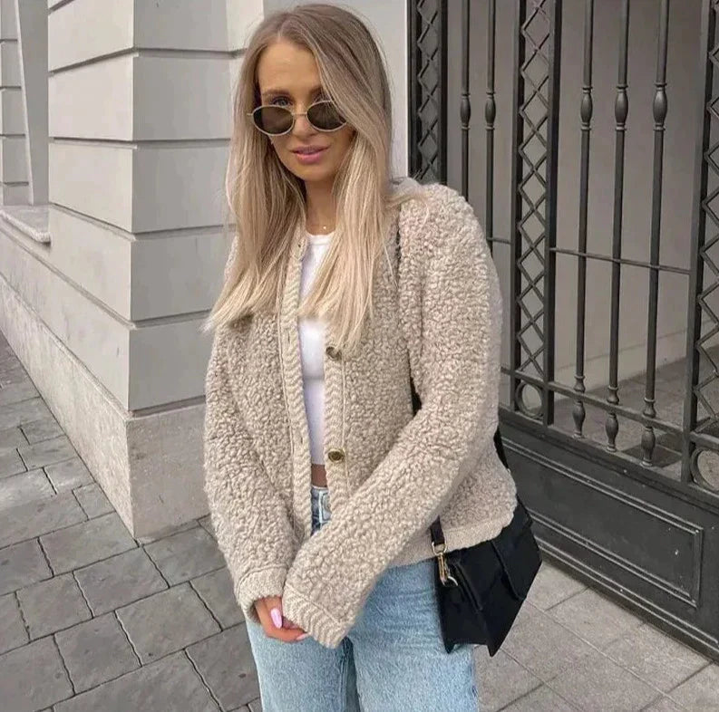 Elin | Casual Teddyjakke med Elegant Look