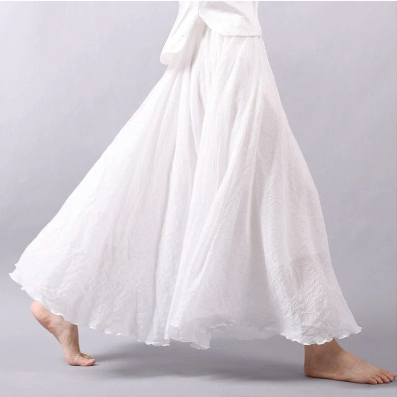 Lovise | Elegant Flydende Maxi Nederdel til Sommer