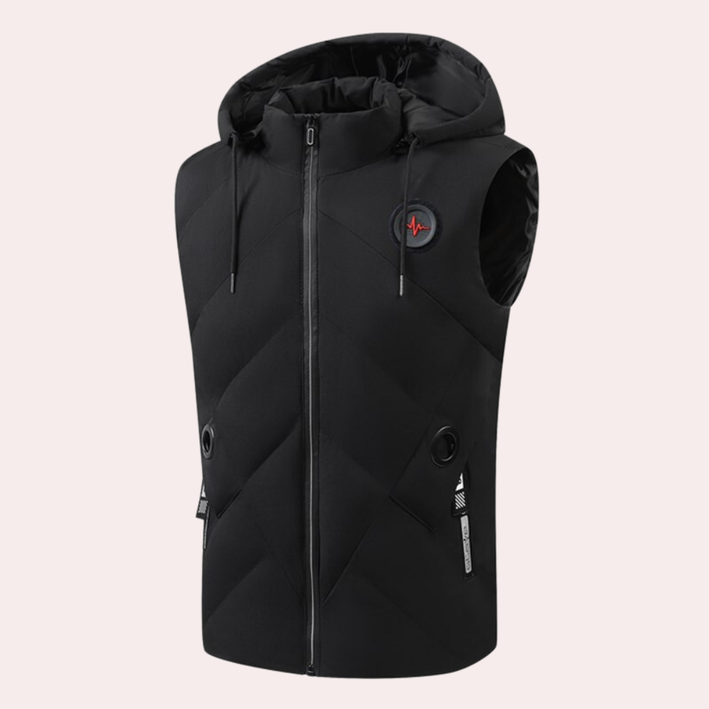 Henrik | Varm vest med hætte til mænd