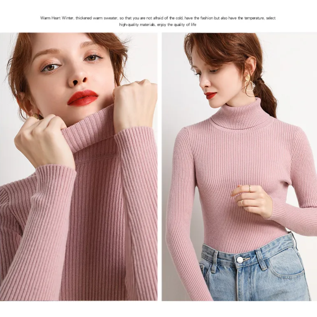 Tove | Vinterklar Cashmere Rullekrave Sweater