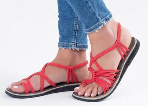 Majken | Luksus Sandaler i Naturmaterialer