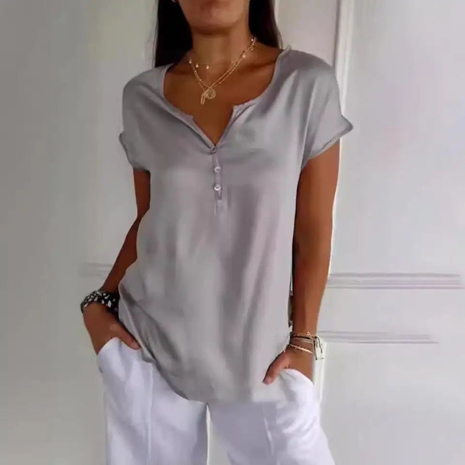 Elegant Damebluse med Lange Ærmer