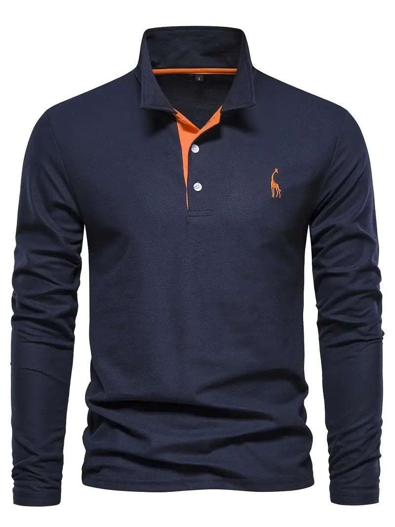 Hugo | Klassisk Langærmet Polo Skjorte
