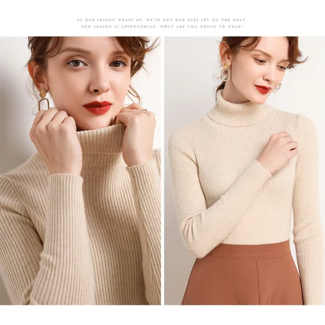Tove | Vinterklar Cashmere Rullekrave Sweater