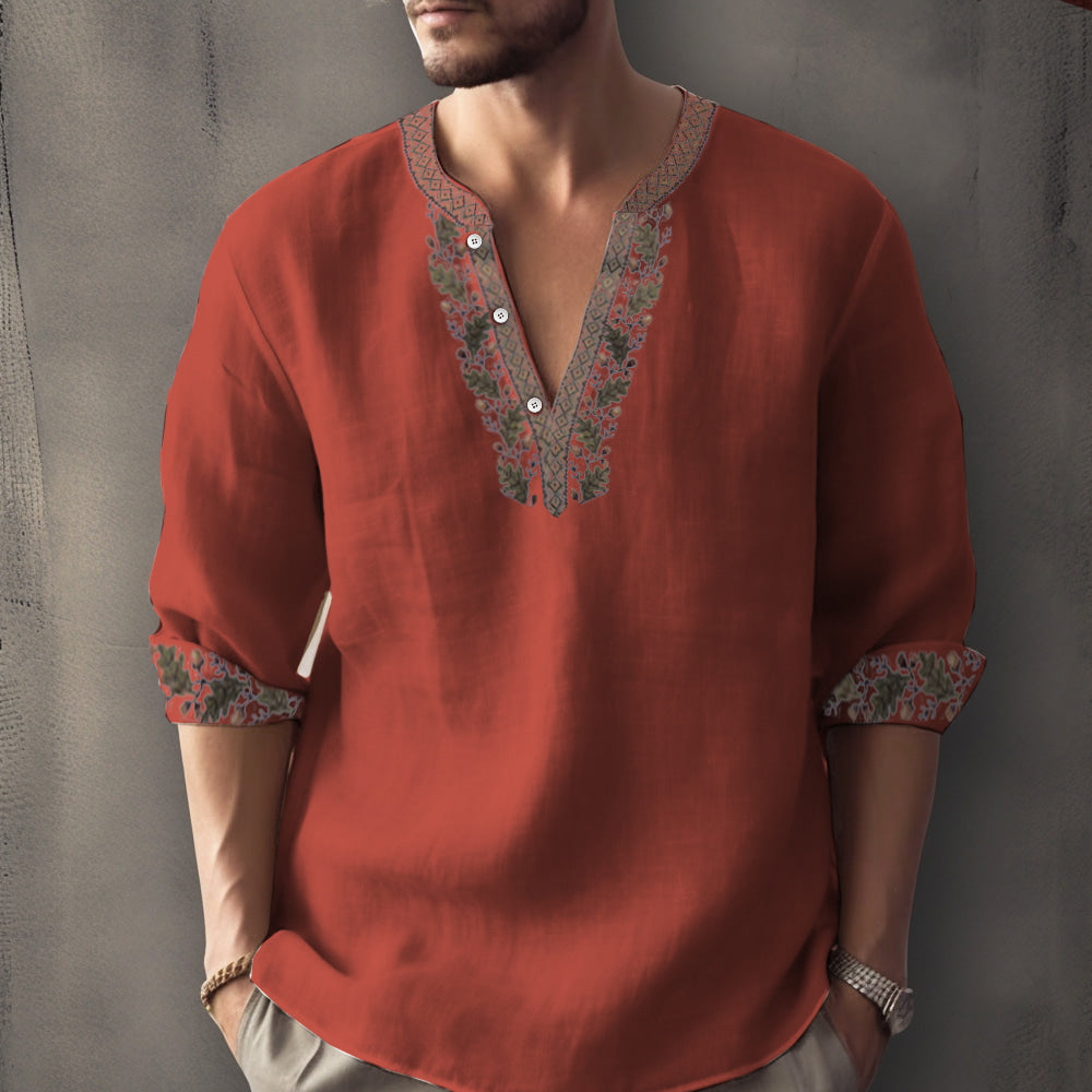 Hugo | Casual sommer skjorte med lange ærmer