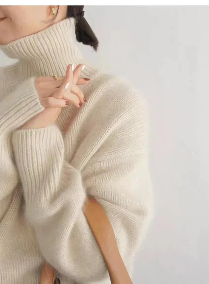 Greta | Vinterklar Cashmere Rullekrave Sweater