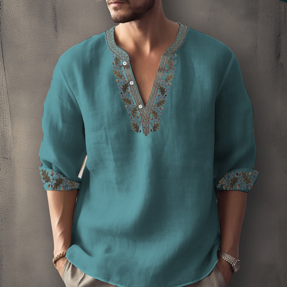 Hugo | Casual sommer skjorte med lange ærmer