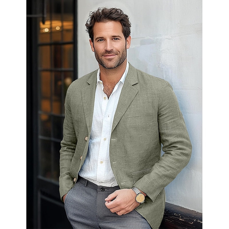 Elegant Klassisk Blazer i Slank Pasform