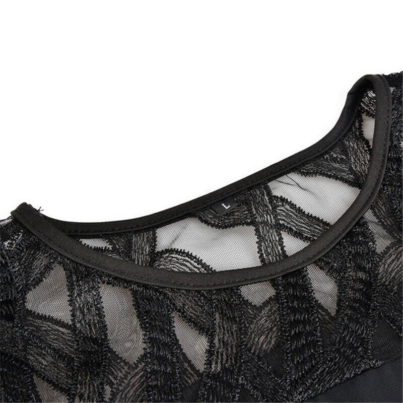 Elegant Midi Kjole til Kvinder Plus Size