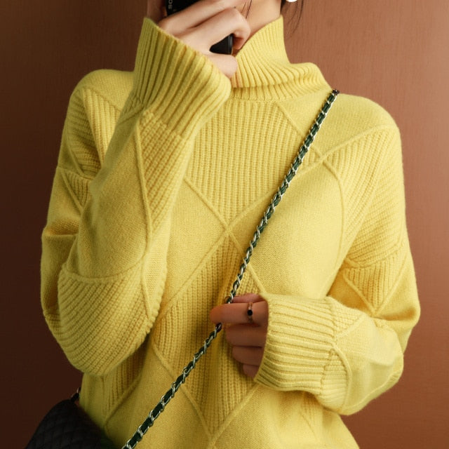 Hedda | Dame Turtleneck Sweater til Vinter Komfort