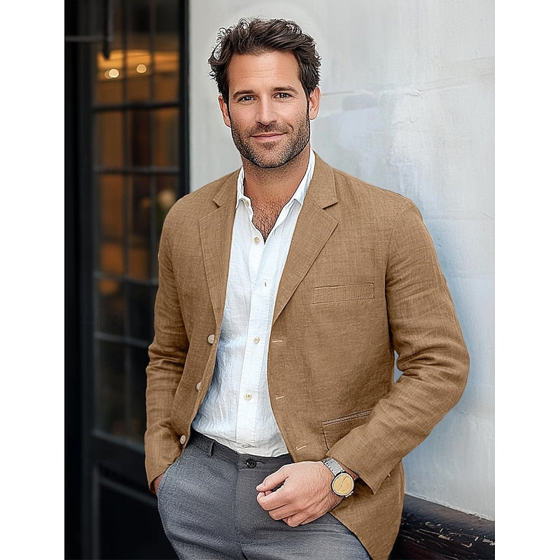 Elegant Klassisk Blazer i Slank Pasform