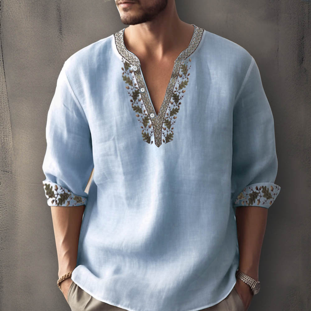 Hugo | Casual sommer skjorte med lange ærmer