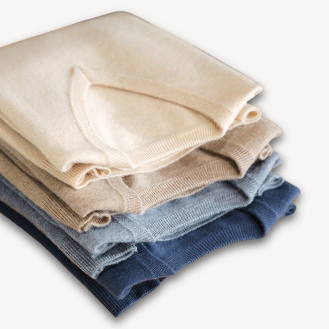 Allan | Elegant kashmir sweater med V-hals til mænd