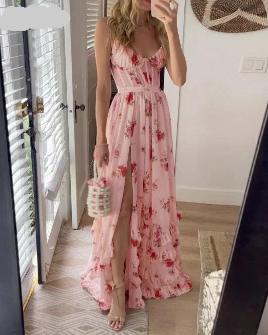 Susanne | Blomstret Maxikjole med Sommerlige Vibes