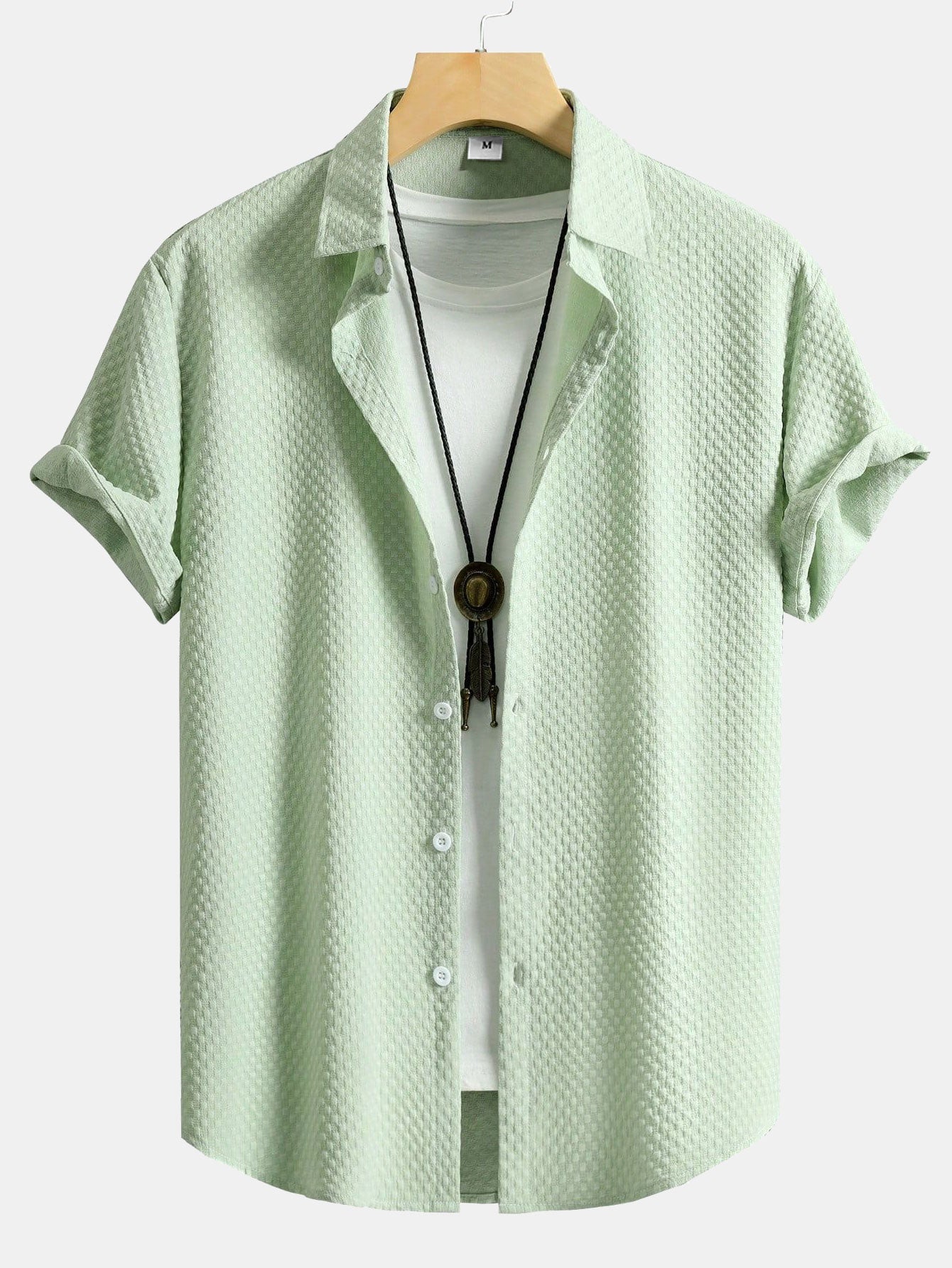 Emil | Jacquard Skjorte i Klassisk Snit