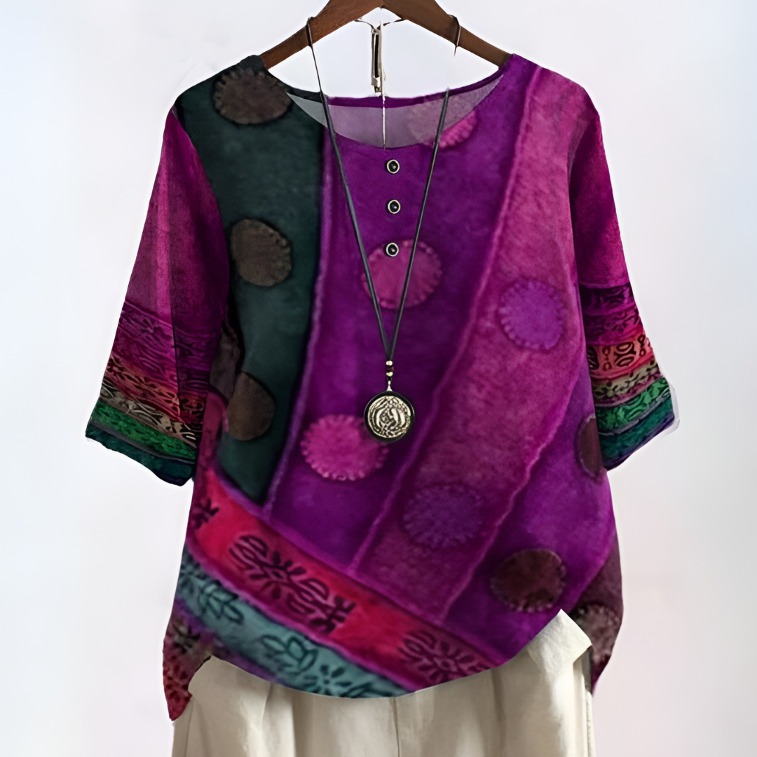 Elegant og Flydende Boho Bluse Design