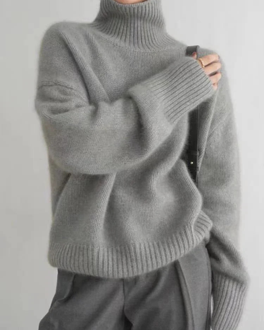 Greta | Vinterklar Cashmere Rullekrave Sweater