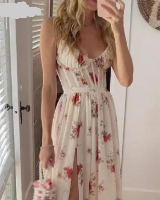 Susanne | Blomstret Maxikjole med Sommerlige Vibes