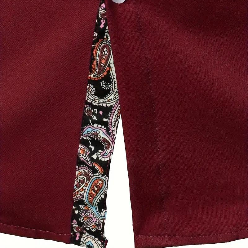 Lucas | Skjorte med Paisley Detaljer