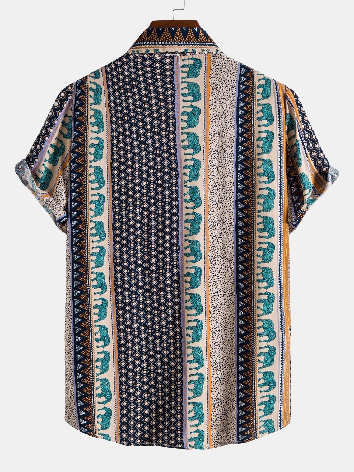 Hugo | Skjorte med geometrisk elefantprint