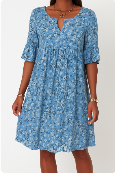 Aya | Sommerkjole med V-hals og Elegance