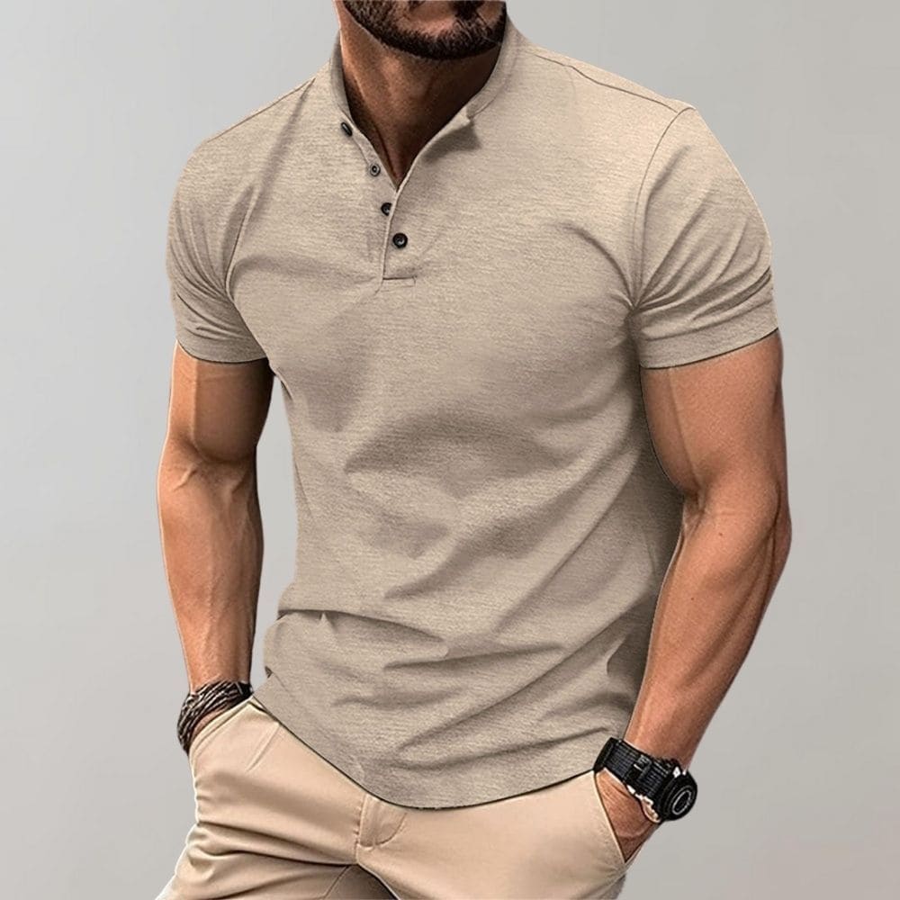 Elegant Herre Polo T-shirt i Casual Stil