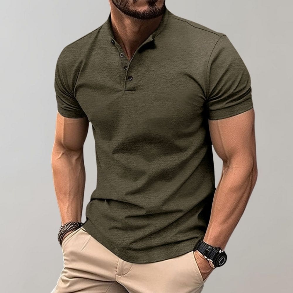 Elegant Herre Polo T-shirt i Casual Stil