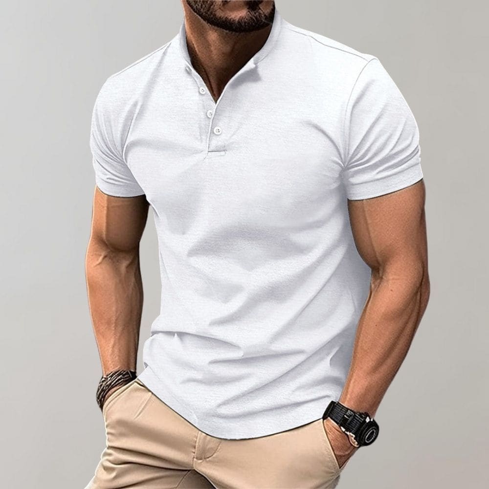 Elegant Herre Polo T-shirt i Casual Stil