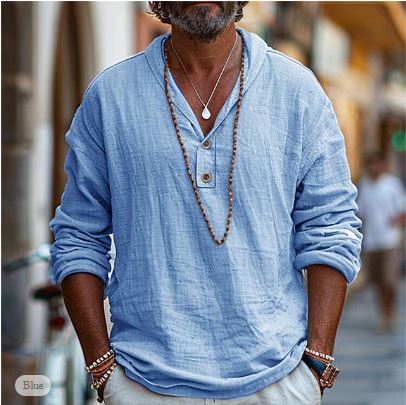 Elegant og Behagelig Linnedskjorte