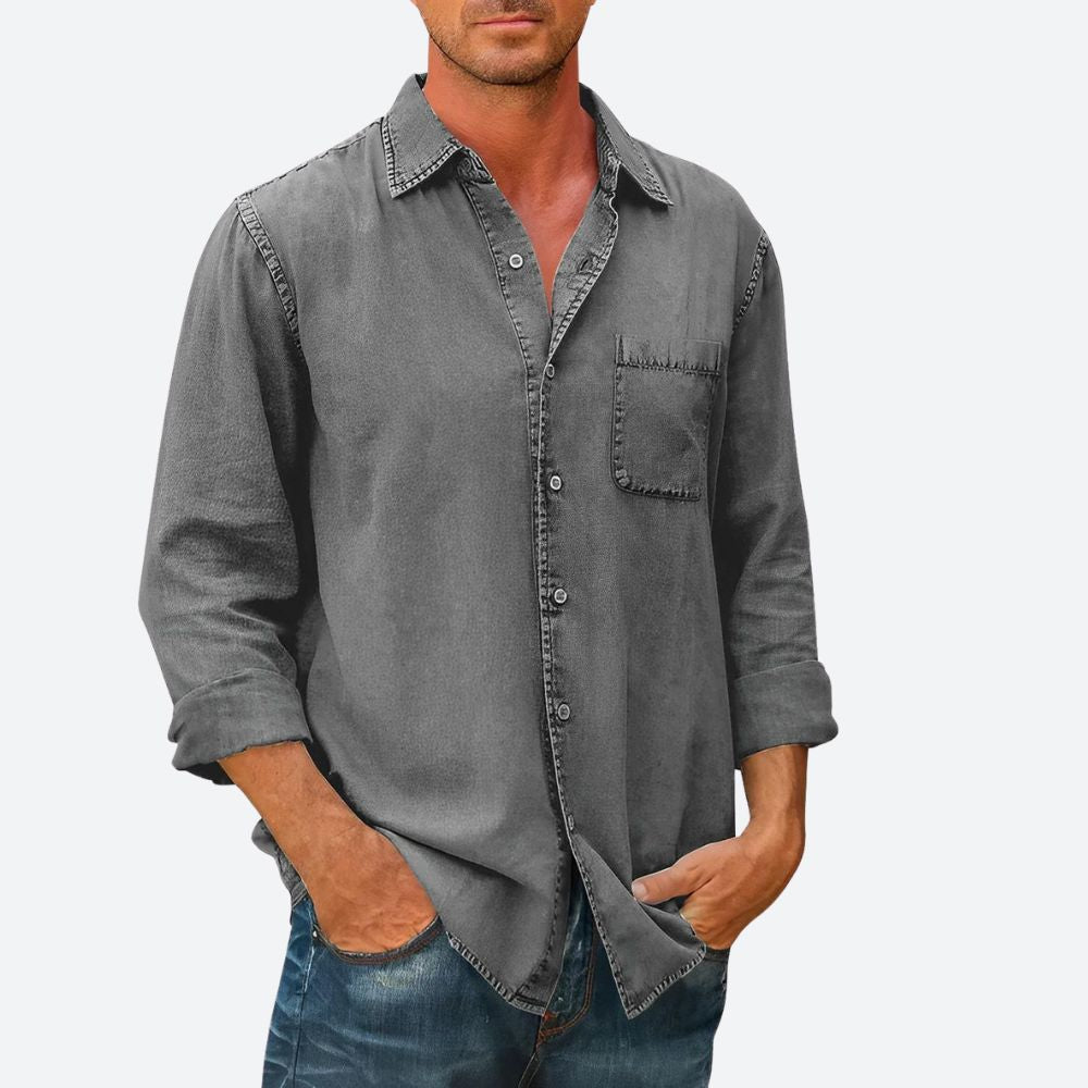 Denimskjorte med Klassisk Stil