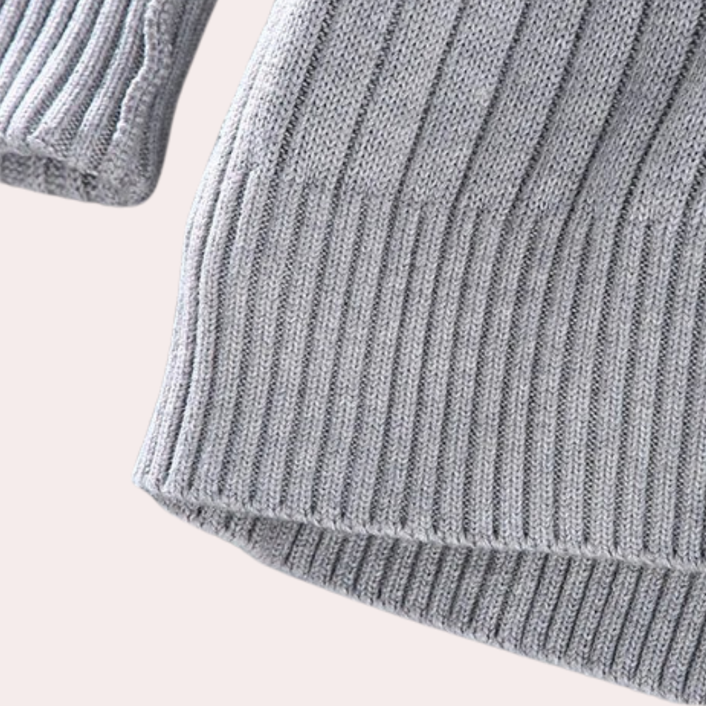 Jesper | Moderne cardigan med lynlås til mænd